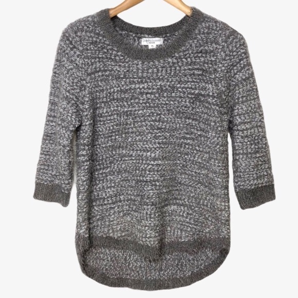 JohnPaulRichard Sweaters - John Paul Richard Women’s Knit Sweater Gray Size Large Petite 3/4 Sleeves